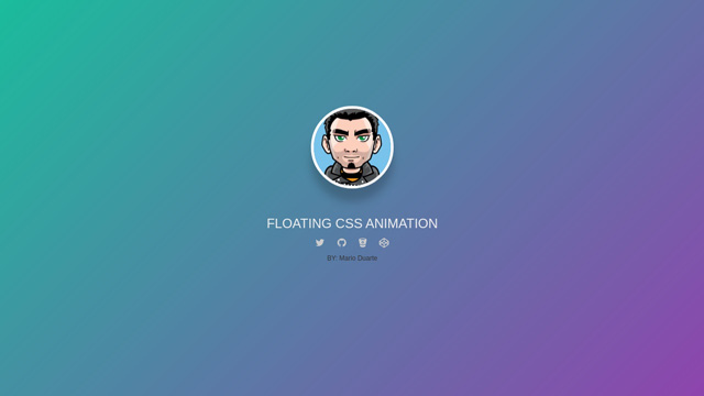 Floating css animation